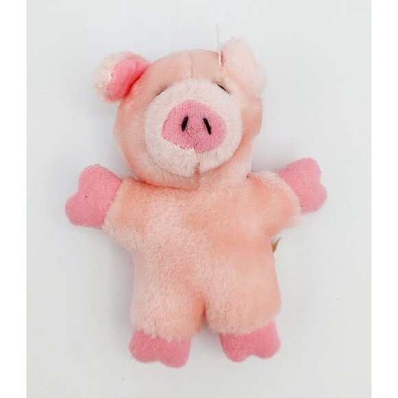 Dakin Stuffed Pig Plush Pink w/Baby Piggy Piglet Stuffed Animal 1986 Vintage - Picture 8 of 9